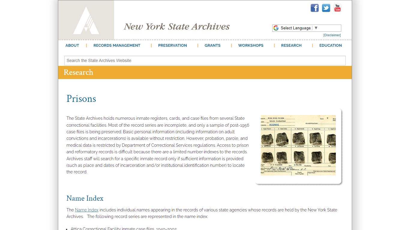 Prisons | New York State Archives